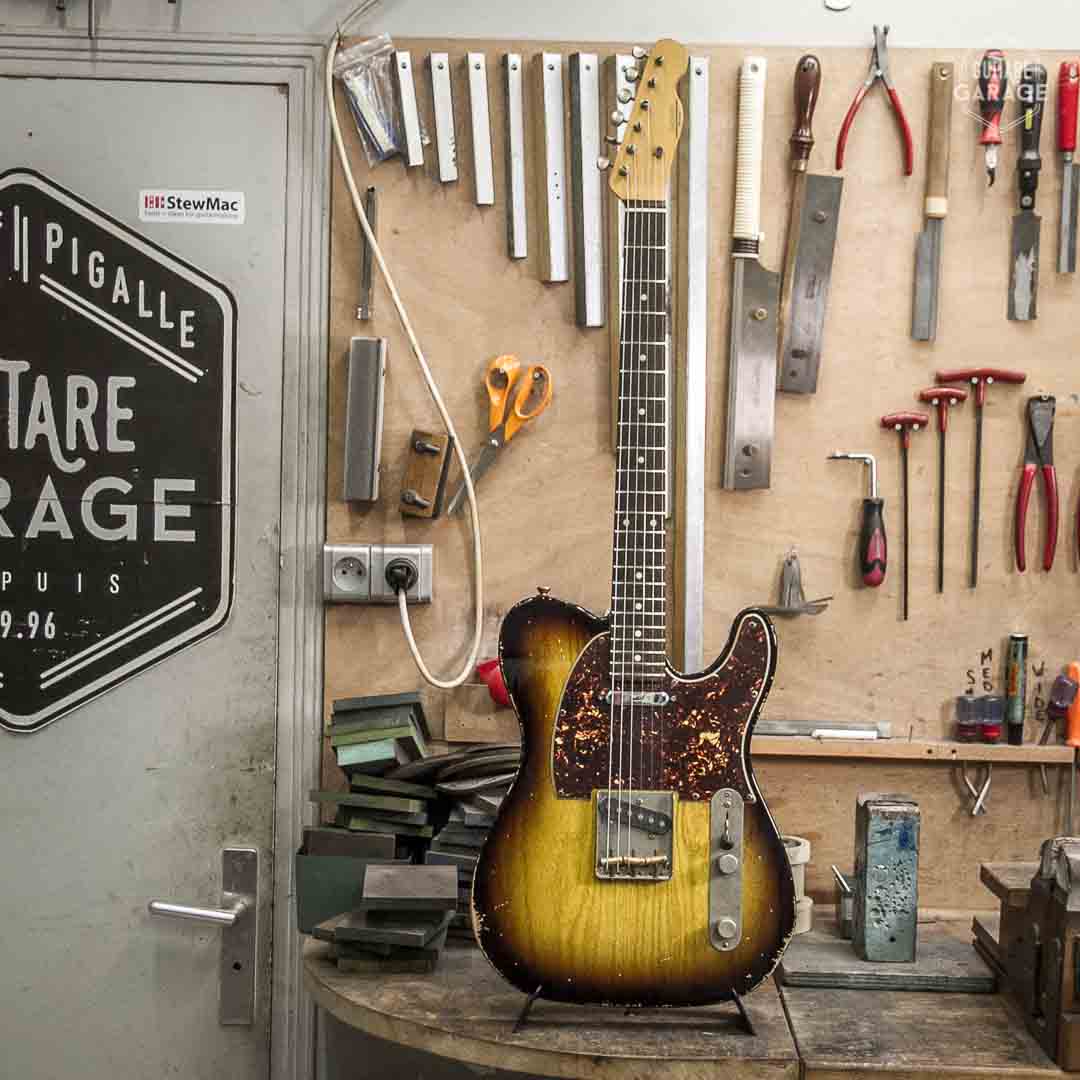 Telecaster Sunburst 2 tone T-modern Guitare Garage