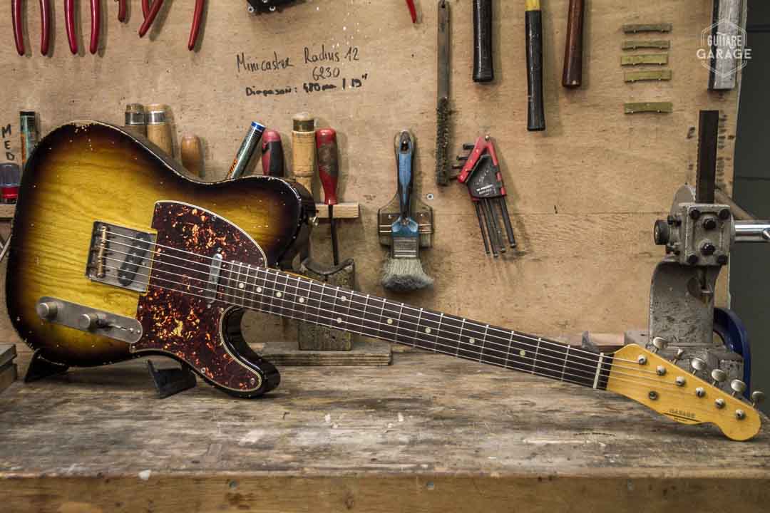 Telecaster Sunburst 2 tone T-modern Guitare Garage