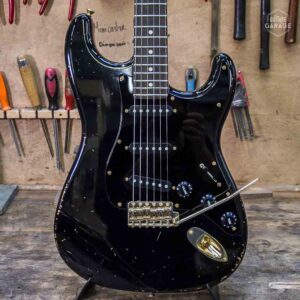 Stratocaster Black Relic Blackguard Gold Edition Dreamsongs