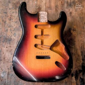 Corps Stratocaster aulne Sunburst 3 Tons Light Relic by Guitare Garage B-1-943
