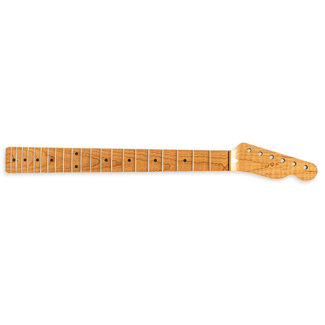 Manche telecaster AllParts Edition Limitée TMO-CRF brut érable torréfié flammé