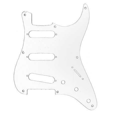 Pickguard Stratocaster transparent 1 pli 8 trous AllParts