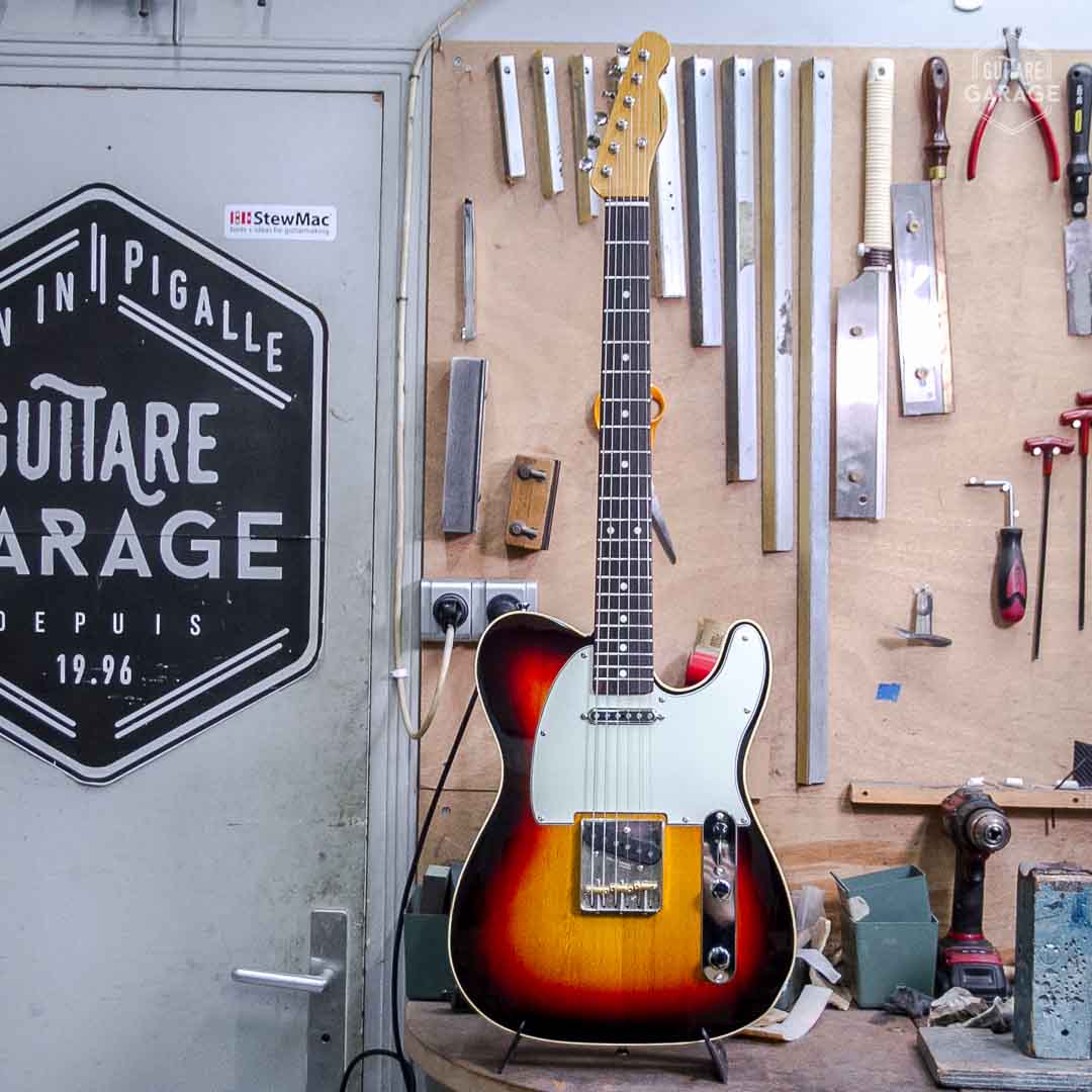 Occasion - Guitare Garage Modèle T Bindings Sunburst 3 tons Lollar Royal T