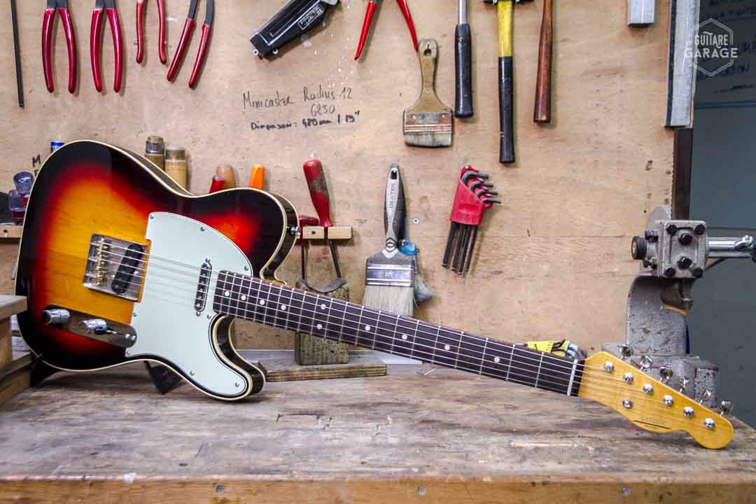 Occasion - Guitare Garage Modèle T Bindings Sunburst 3 tons Lollar Royal T