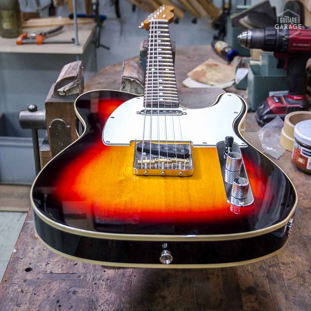 Occasion - Guitare Garage Modèle T Bindings Sunburst 3 tons Lollar Royal T