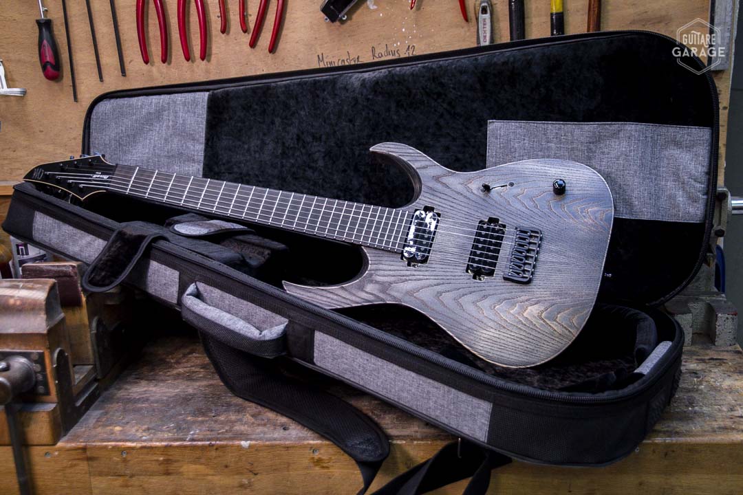 Occasion - Mayones Custom Shop Duvell Elite Gothic 40th Anniversary 7 Cordes Antique Black Satin