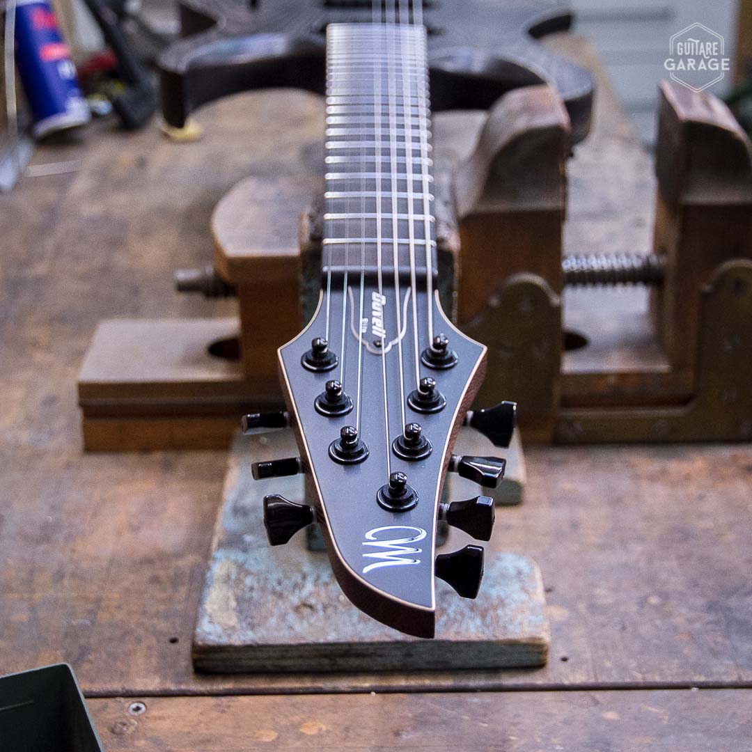 Occasion - Mayones Custom Shop Duvell Elite Gothic 40th Anniversary 7 Cordes Antique Black Satin