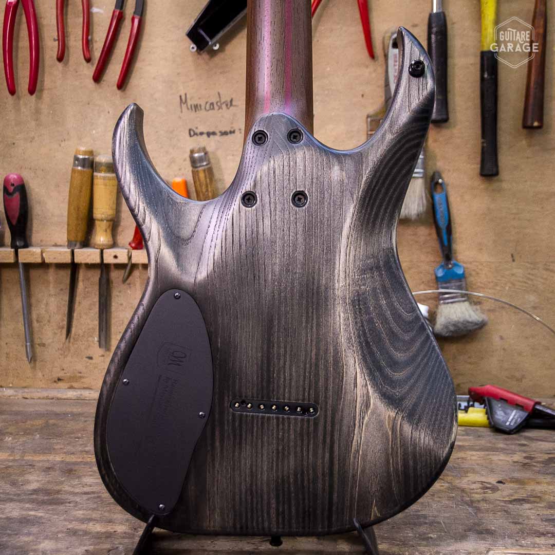 Occasion - Mayones Custom Shop Duvell Elite Gothic 40th Anniversary 7 Cordes Antique Black Satin