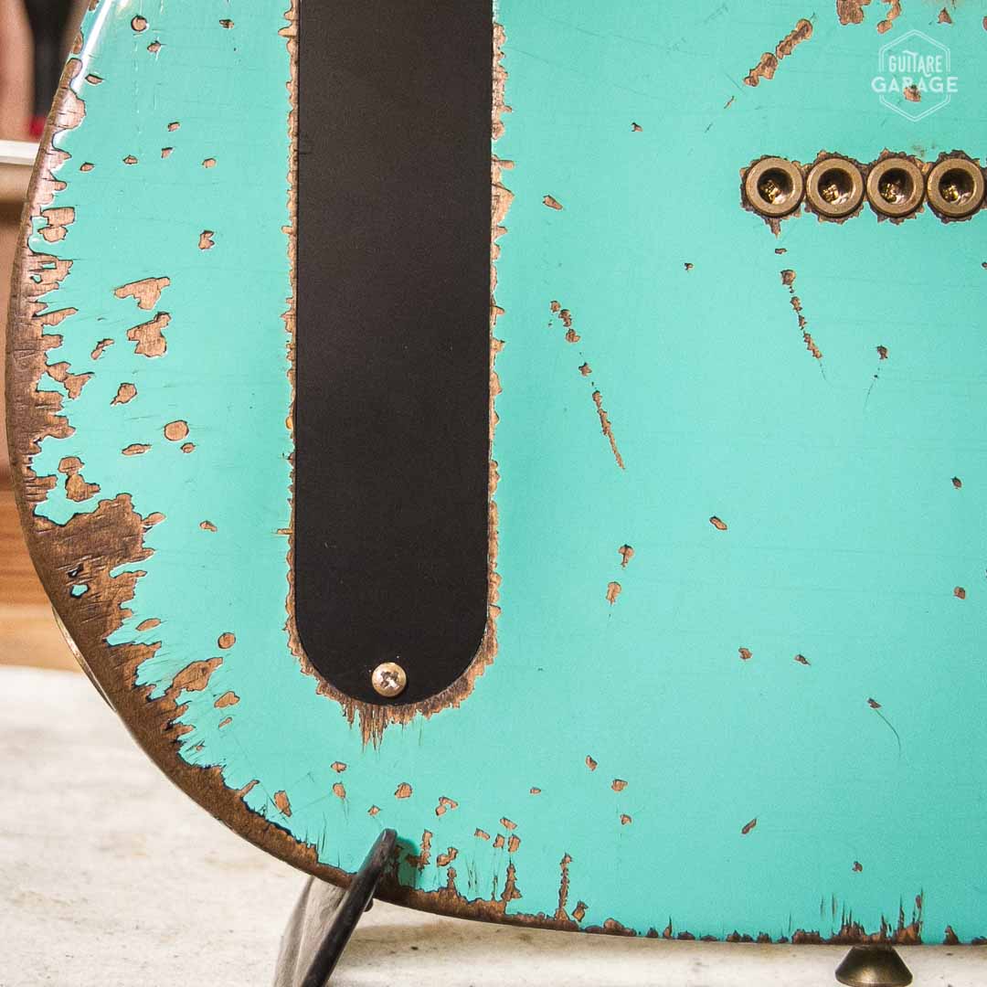 Guitare Garage Modèle Cabro Sea Foam Green Over Burst Relic