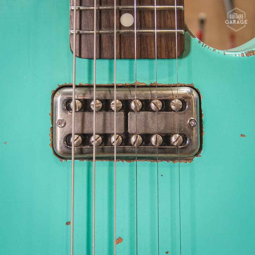 Guitare Garage Modèle Cabro Sea Foam Green Over Burst Relic