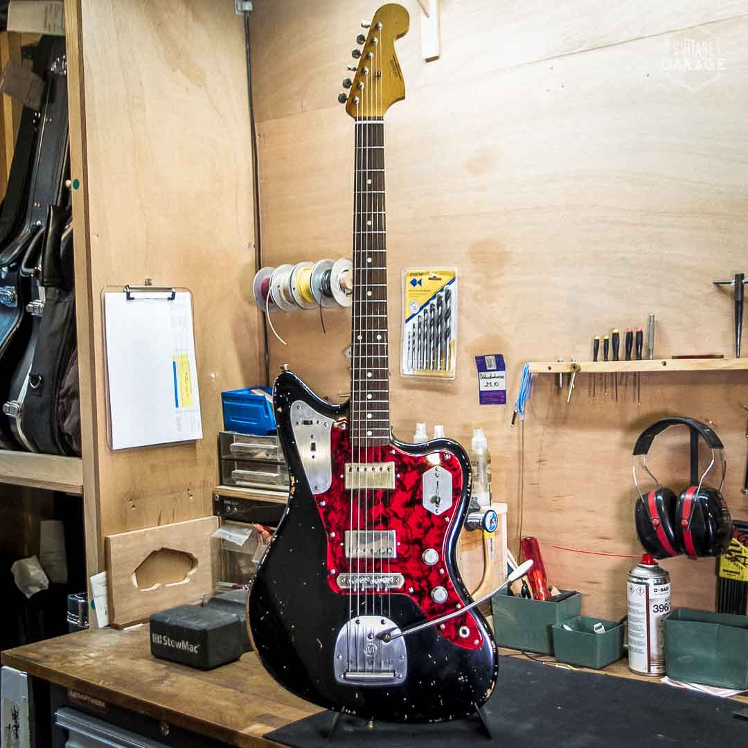 Guitare Garage JZM Black Relic Dreamsongs Strat HB Mastery Bridge