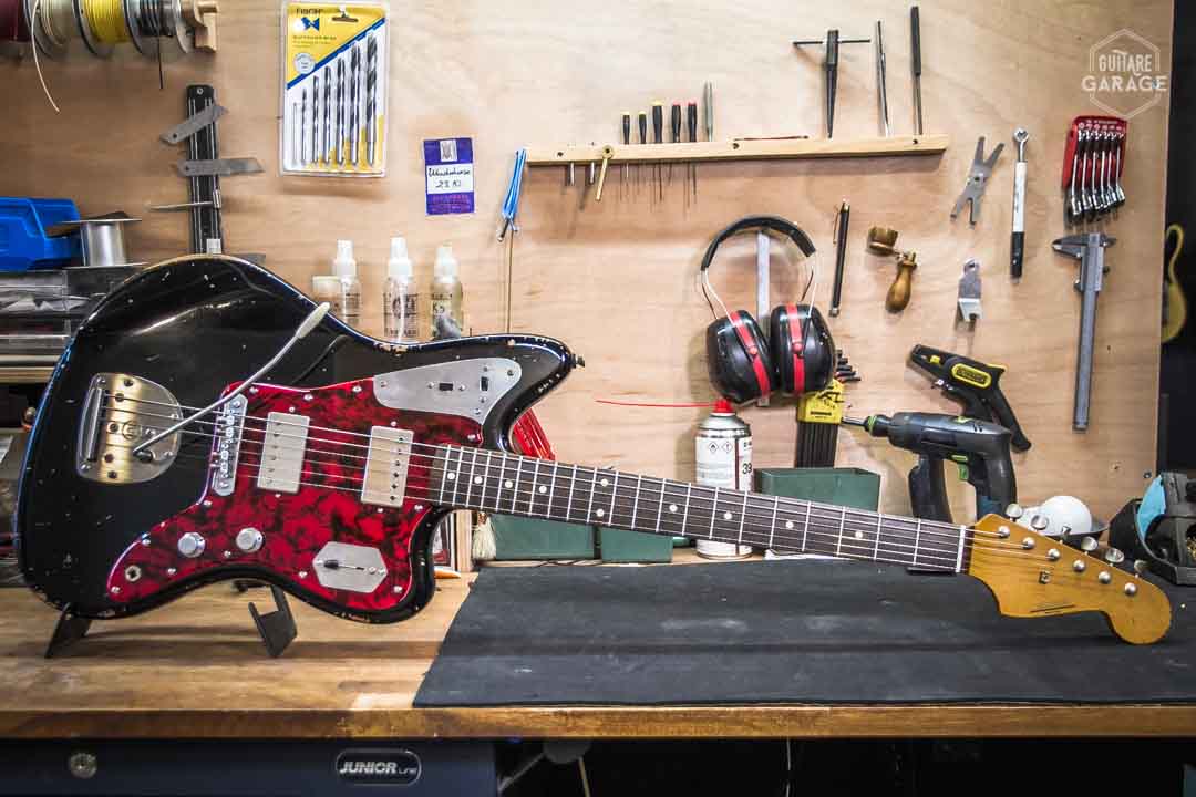 Guitare Garage JZM Black Relic Dreamsongs Strat HB Mastery Bridge