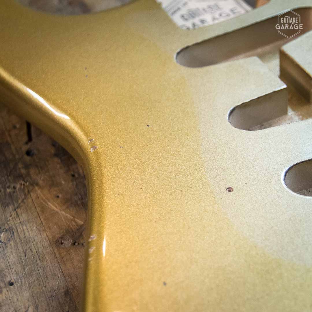 Corps Stratocaster aulne Gold Mist Light Relic by Guitare Garage