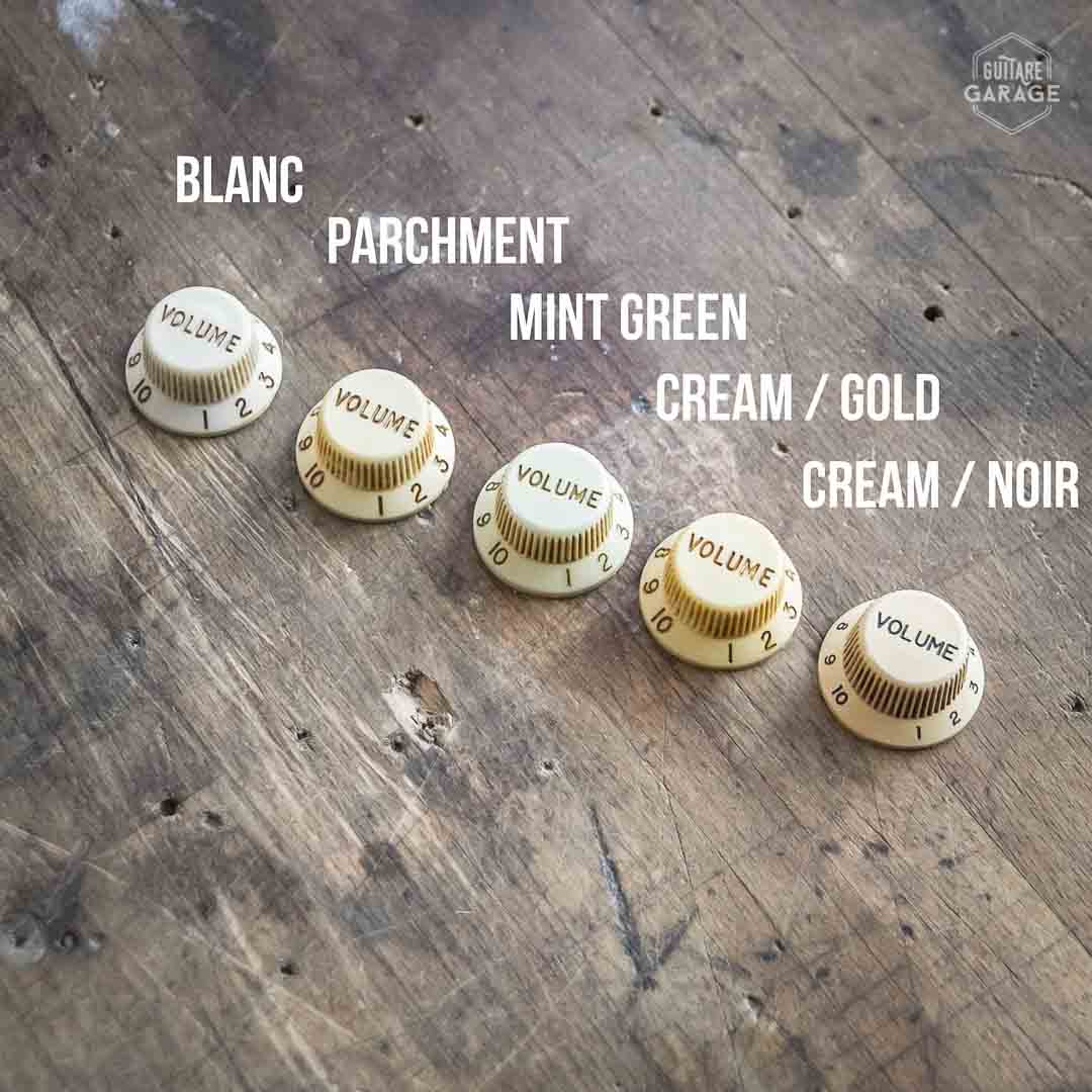 Boutons pour Stratocaster relic by Guitare Garage