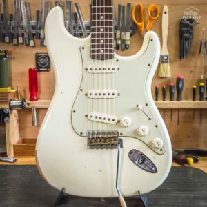Occasion - Fender Custom Shop Strat 63 Olympic White Relic