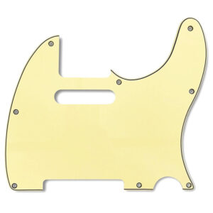 Pickguard Telecaster Vintage Cream 3 plis 8 trous AllParts