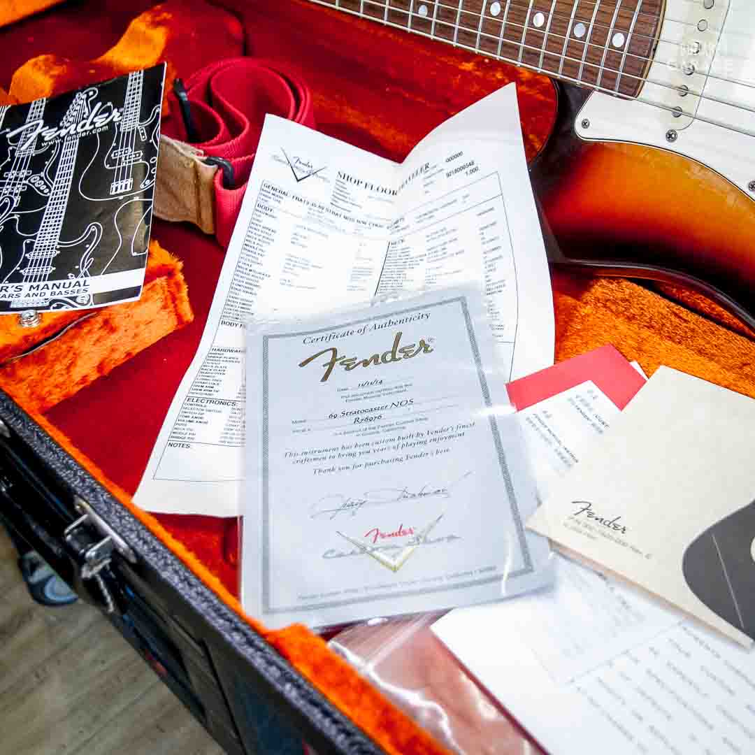 Occasion - Fender Custom Shop Stratocaster 69 NOS Sunburst Masterbuilt Yuriy Shishkov – Image 17