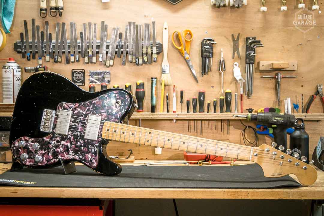 Guitare Garage T Deluxe Black Relic Hepcat Wide Range