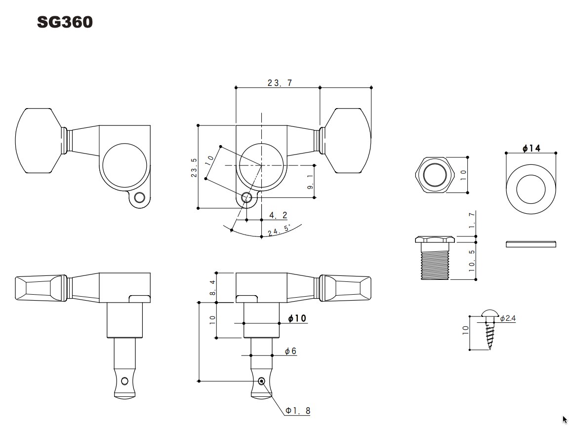 Mécaniques 3x3 Gotoh SG360 finition chrome