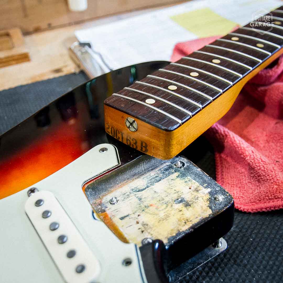 Occasion - Fender Stratocaster Serie L de 1963 Sunburst Refin