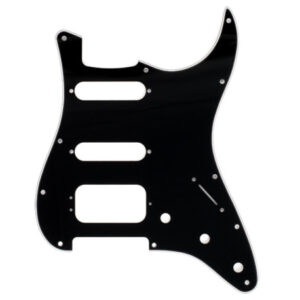 PICKGUARD FENDER® STRATOCASTER HSS 11 TROUS 3 PLIS NOIR