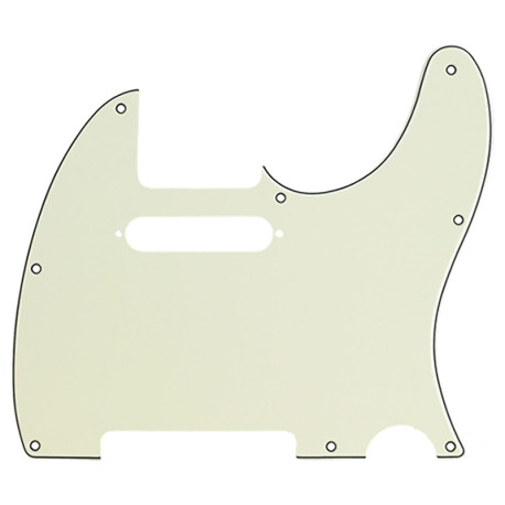 PICKGUARD FENDER® POUR TELECASTER® MODERNE MINT GREEN 3 PLIS 8 TROUS